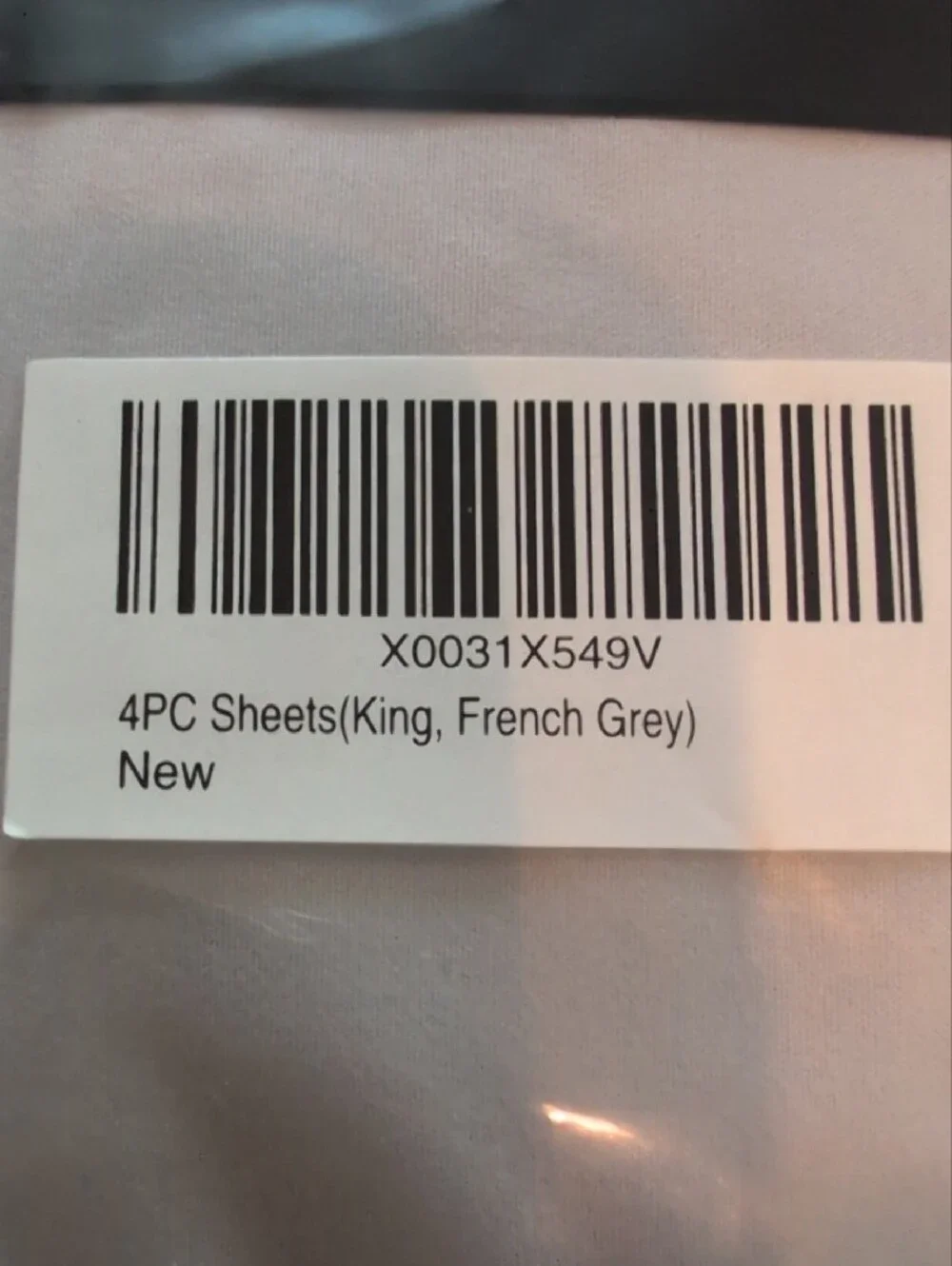 GK Microfiber 4-Piece King Sheet Set in Light Gray